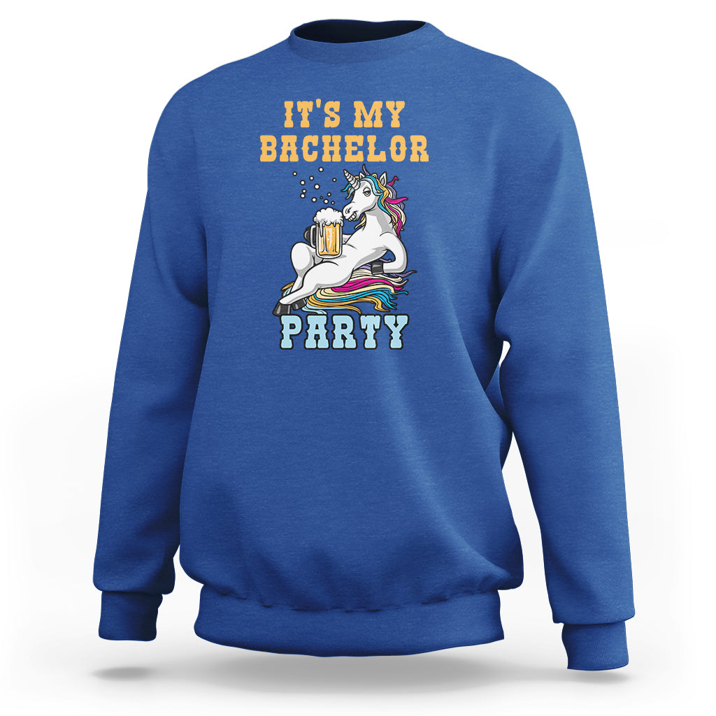 Bachelor Party Sweatshirt It's My Bachelor Party - Wonder Print Shop