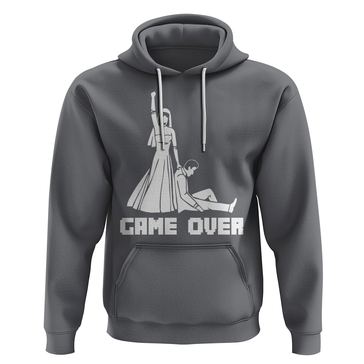 Bachelor Party Hoodie Game Over - Wonder Print Shop
