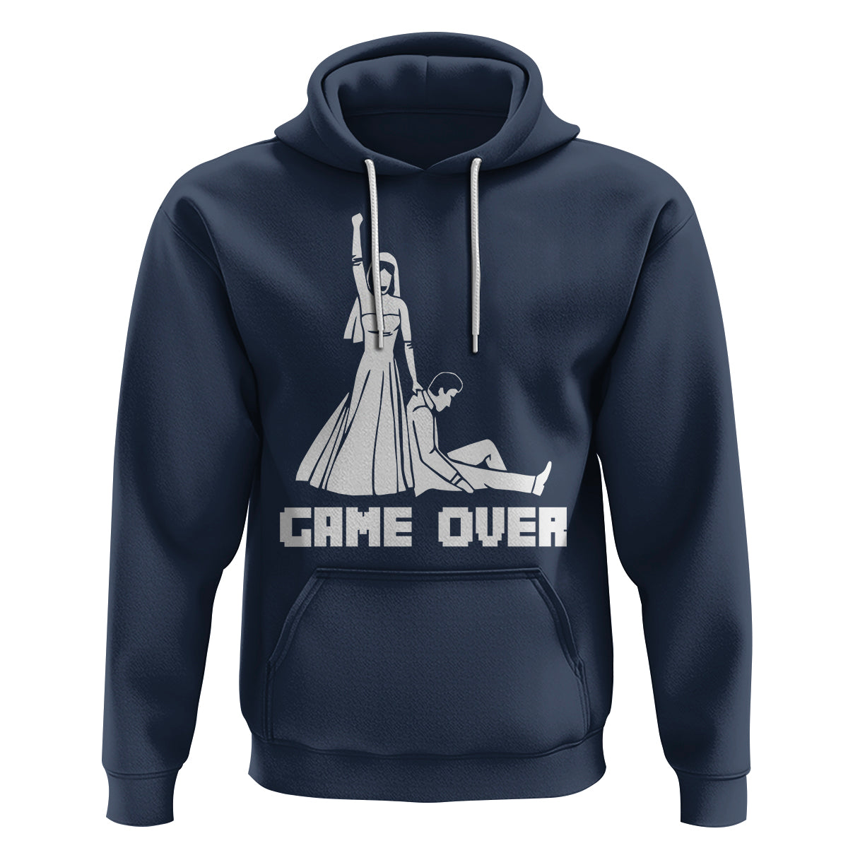 Bachelor Party Hoodie Game Over - Wonder Print Shop