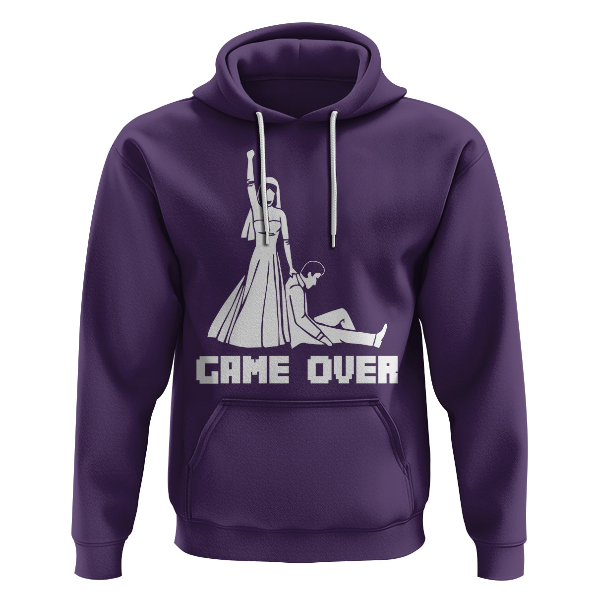 Bachelor Party Hoodie Game Over - Wonder Print Shop