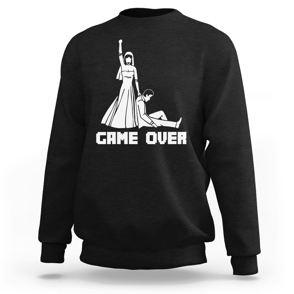 Bachelor Party Sweatshirt Game Over - Wonder Print Shop