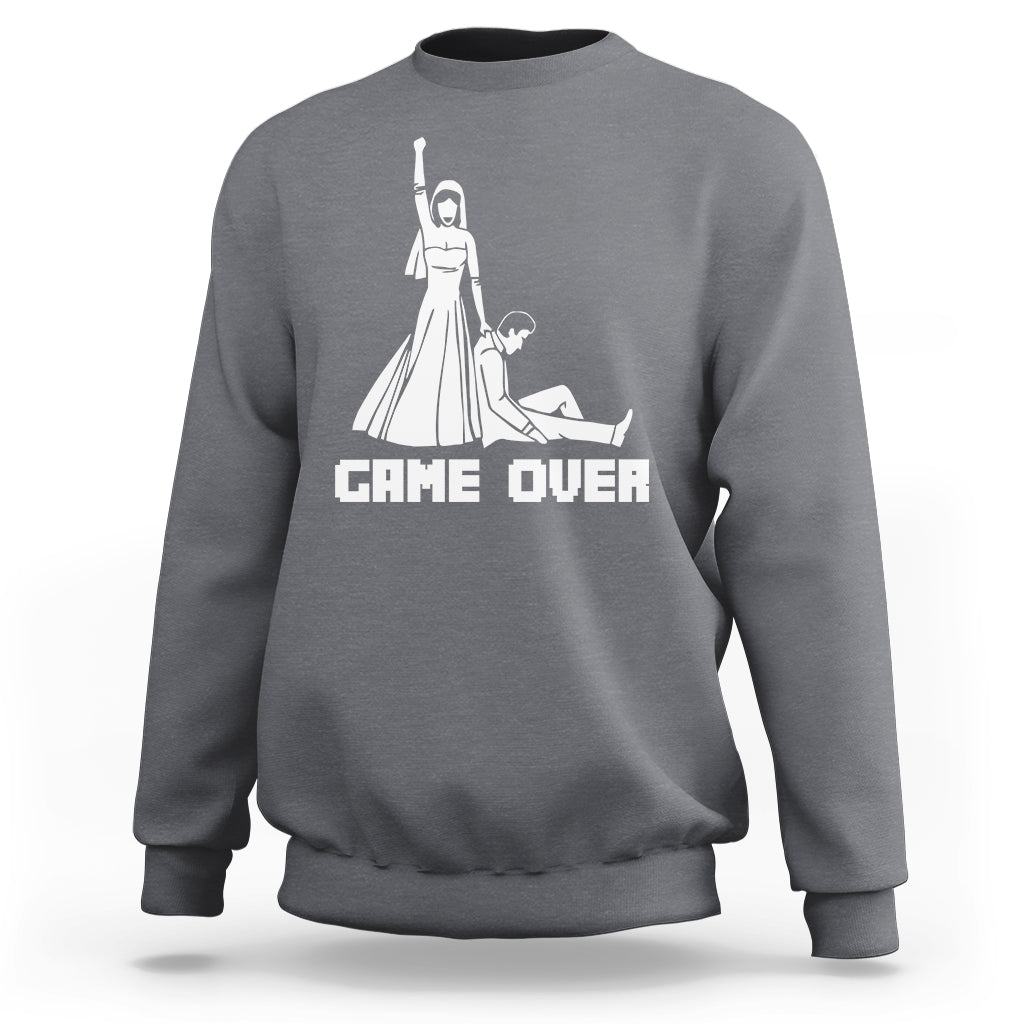 Bachelor Party Sweatshirt Game Over - Wonder Print Shop