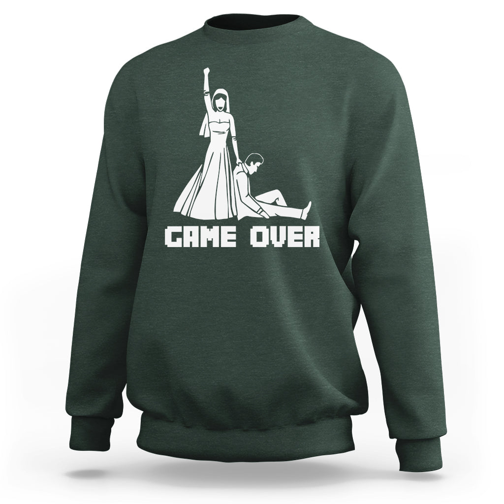 Bachelor Party Sweatshirt Game Over - Wonder Print Shop