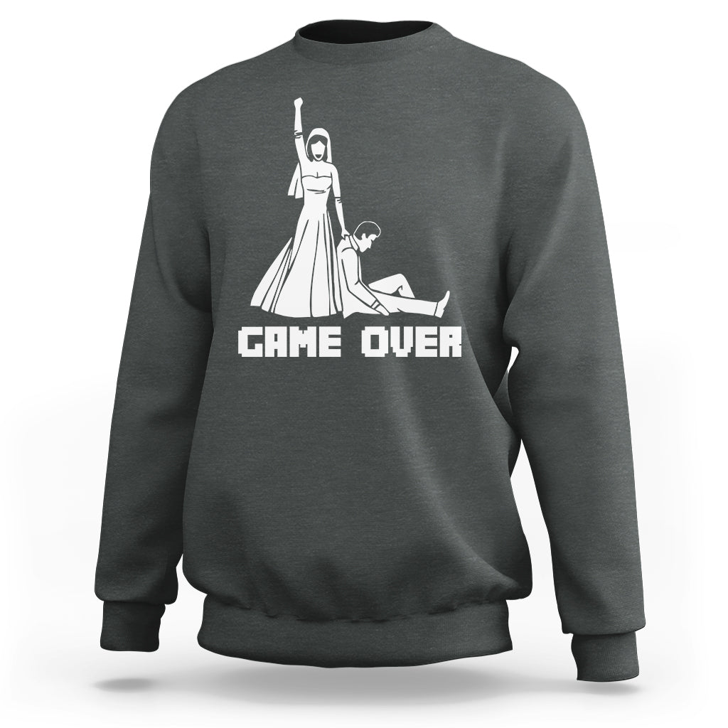 Bachelor Party Sweatshirt Game Over - Wonder Print Shop