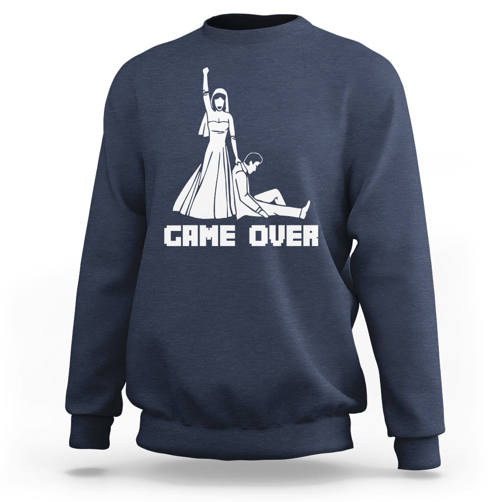 Bachelor Party Sweatshirt Game Over - Wonder Print Shop