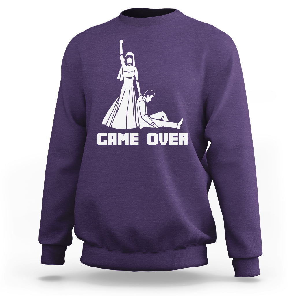 Bachelor Party Sweatshirt Game Over - Wonder Print Shop