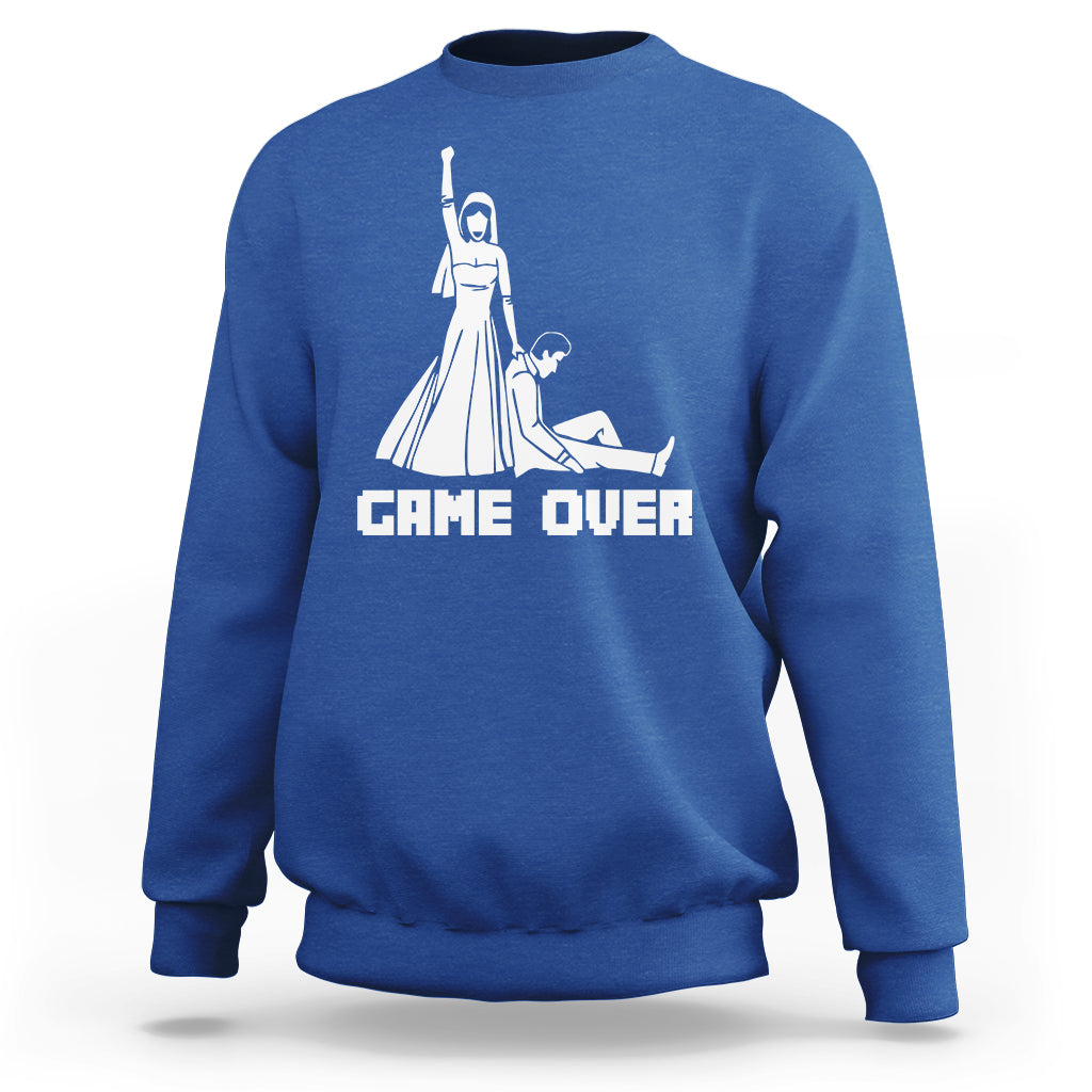 Bachelor Party Sweatshirt Game Over - Wonder Print Shop