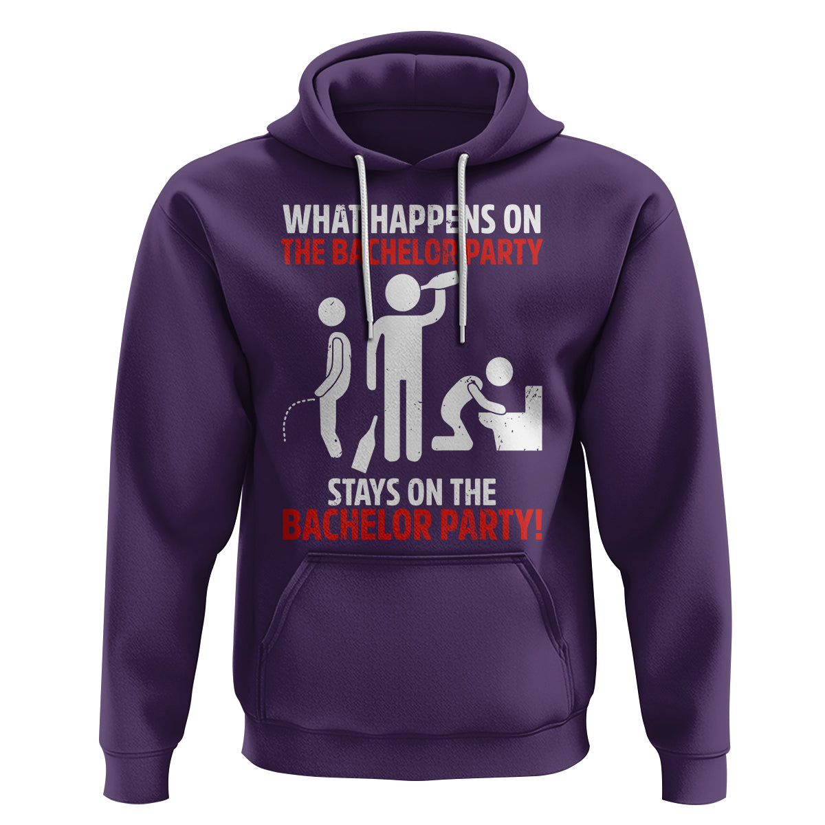 Bachelor Party Hoodie What Happens On The Bachelor Party Stays On The Bachelor Party - Wonder Print Shop