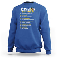 Bachelor Party Sweatshirt Bachelor Party Checklist Funny - Wonder Print Shop