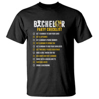 Bachelor Party T Shirt Bachelor Party Checklist Funny - Wonder Print Shop
