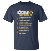Bachelor Party T Shirt Bachelor Party Checklist Funny - Wonder Print Shop