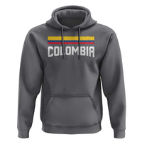 Colombia Hoodie COL Throwback Retro Vintage Colombian Flag - Wonder Print Shop