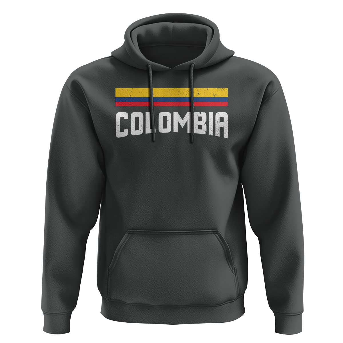 Colombia Hoodie COL Throwback Retro Vintage Colombian Flag - Wonder Print Shop