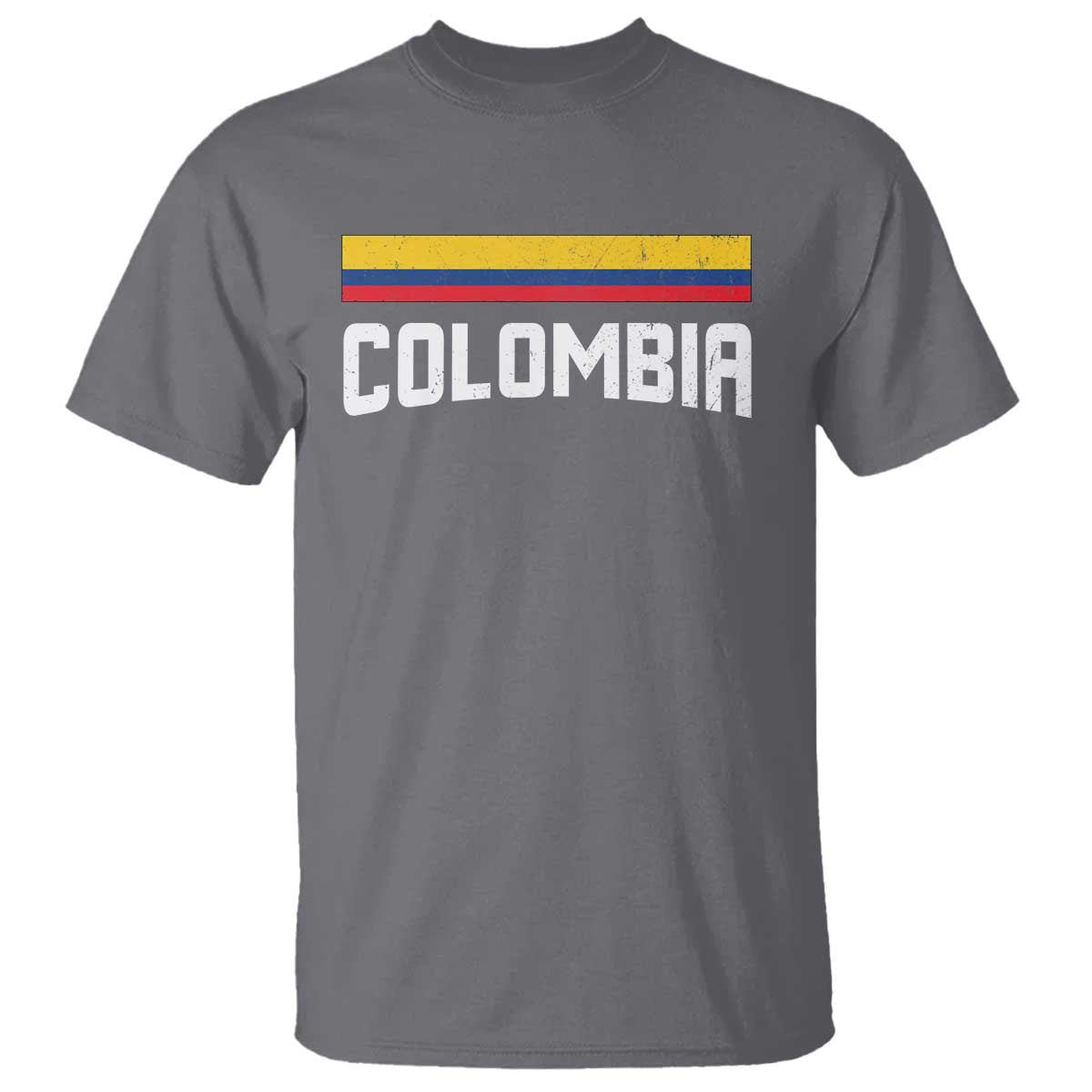 Colombia T Shirt COL Throwback Retro Vintage Colombian Flag - Wonder Print Shop
