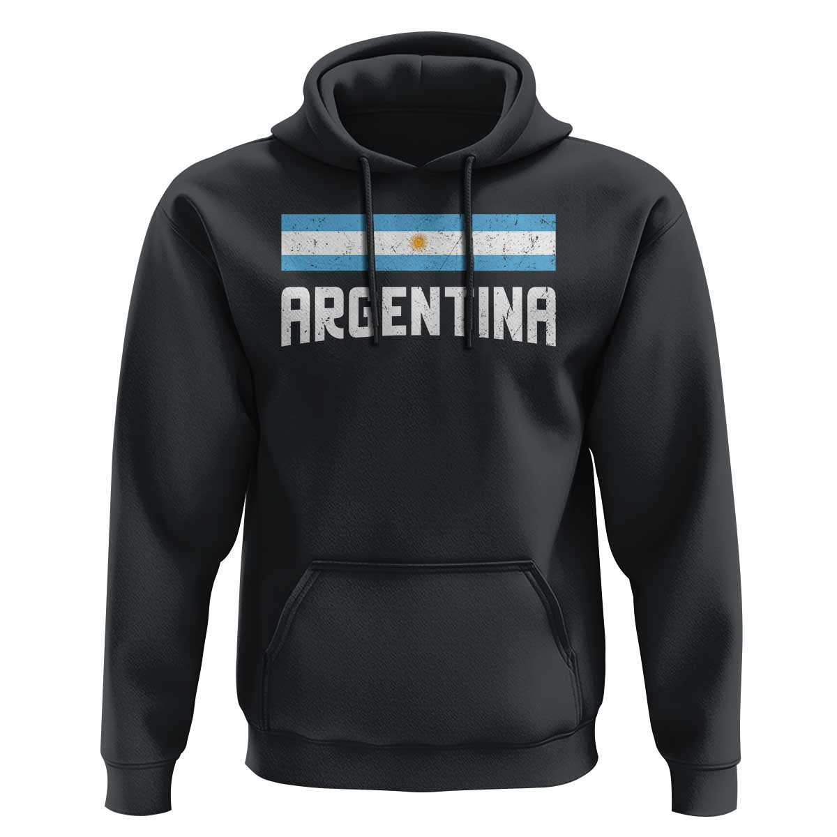 Argentina Hoodie ARG Throwback Retro Vintage Argentine Flag - Wonder Print Shop