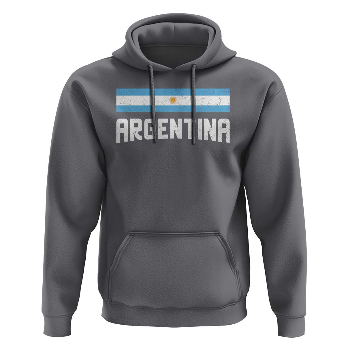 Argentina Hoodie ARG Throwback Retro Vintage Argentine Flag - Wonder Print Shop