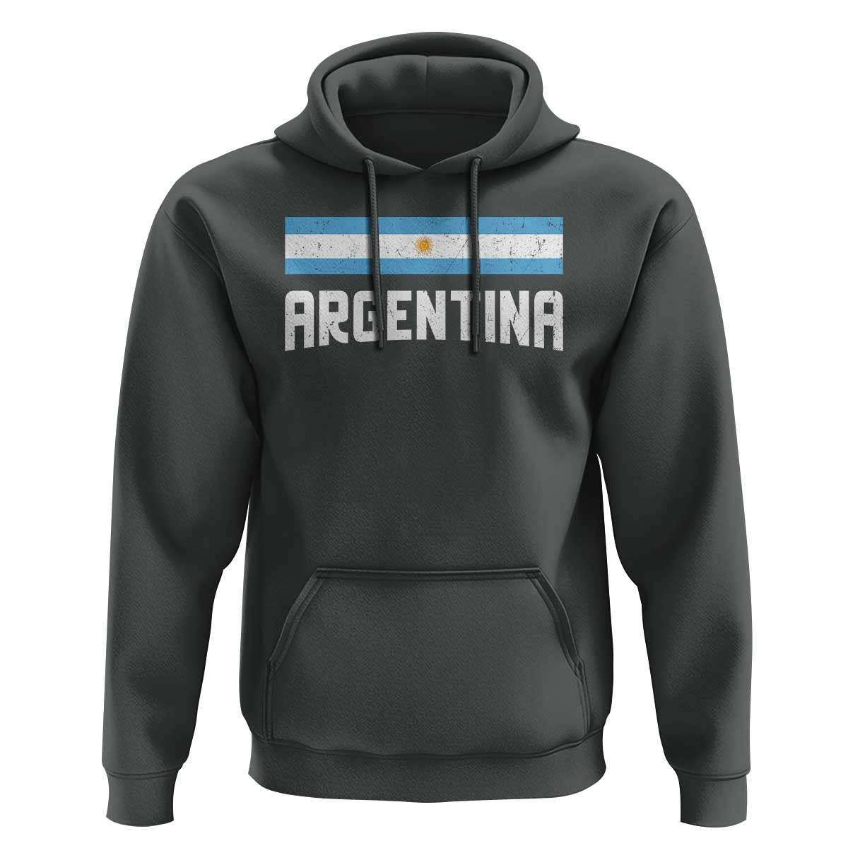 Argentina Hoodie ARG Throwback Retro Vintage Argentine Flag - Wonder Print Shop