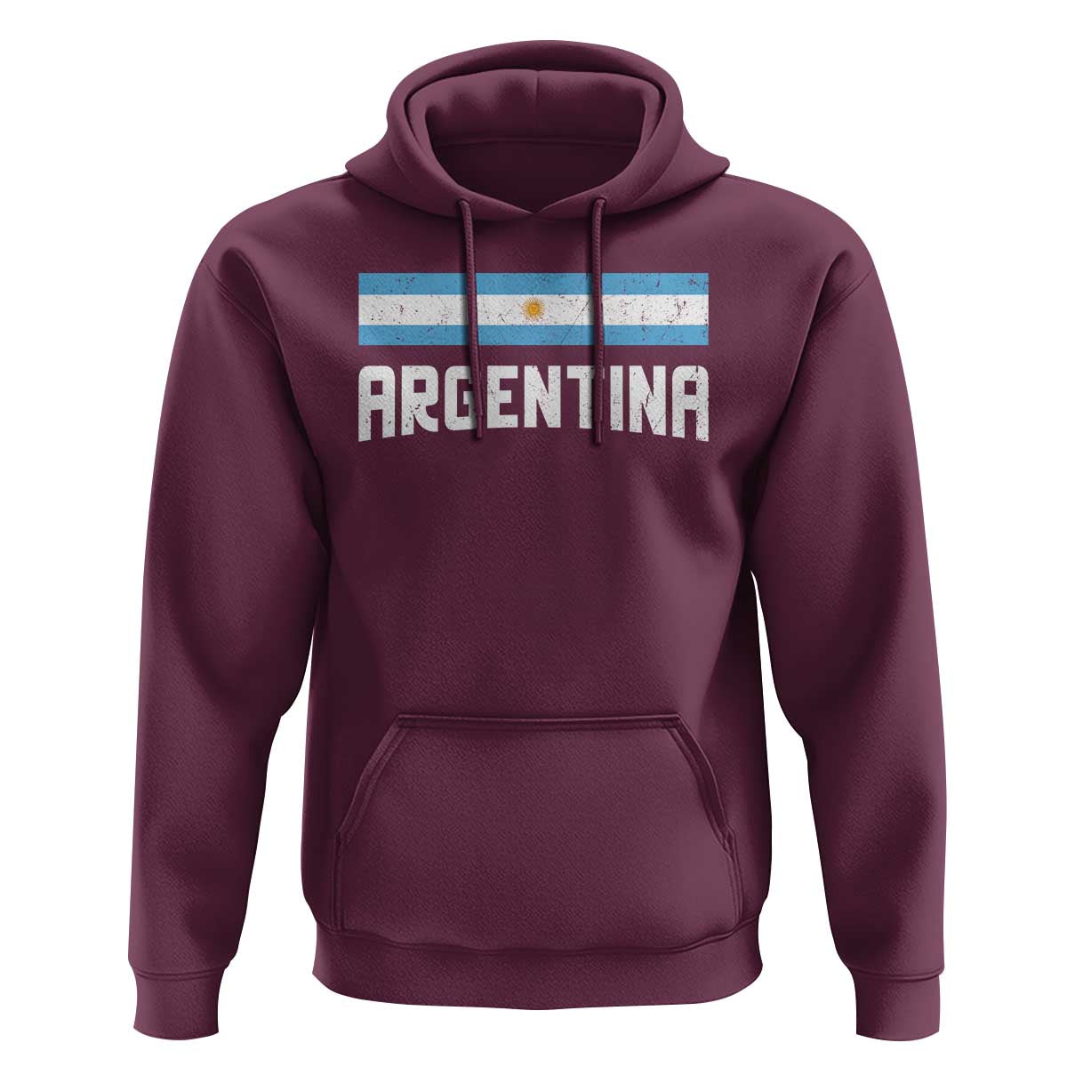 Argentina Hoodie ARG Throwback Retro Vintage Argentine Flag - Wonder Print Shop
