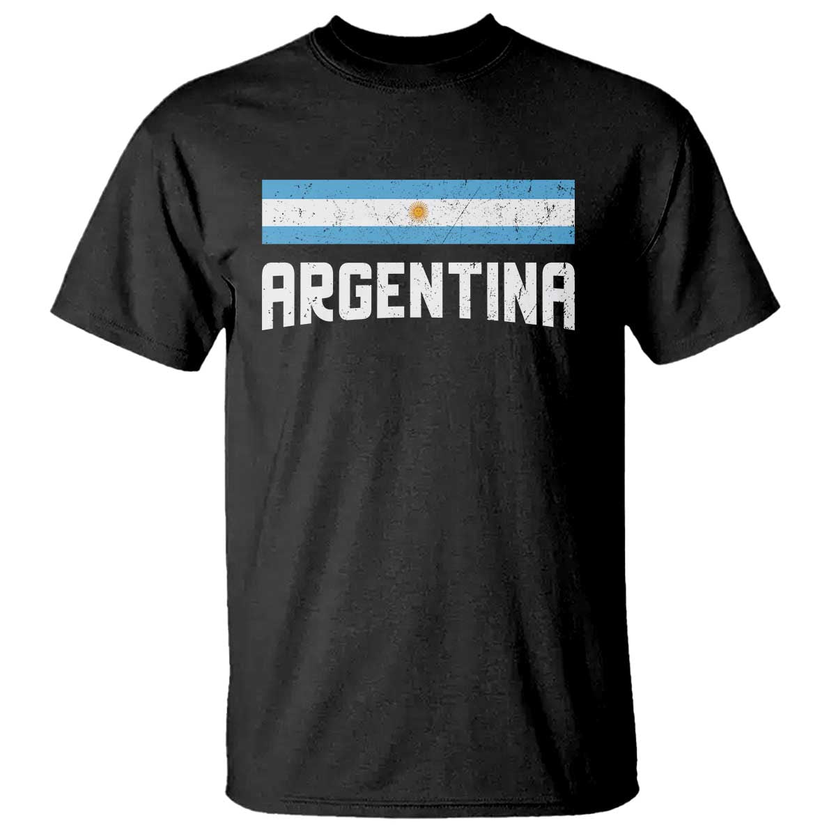 Argentina T Shirt ARG Throwback Retro Vintage Argentine Flag - Wonder Print Shop