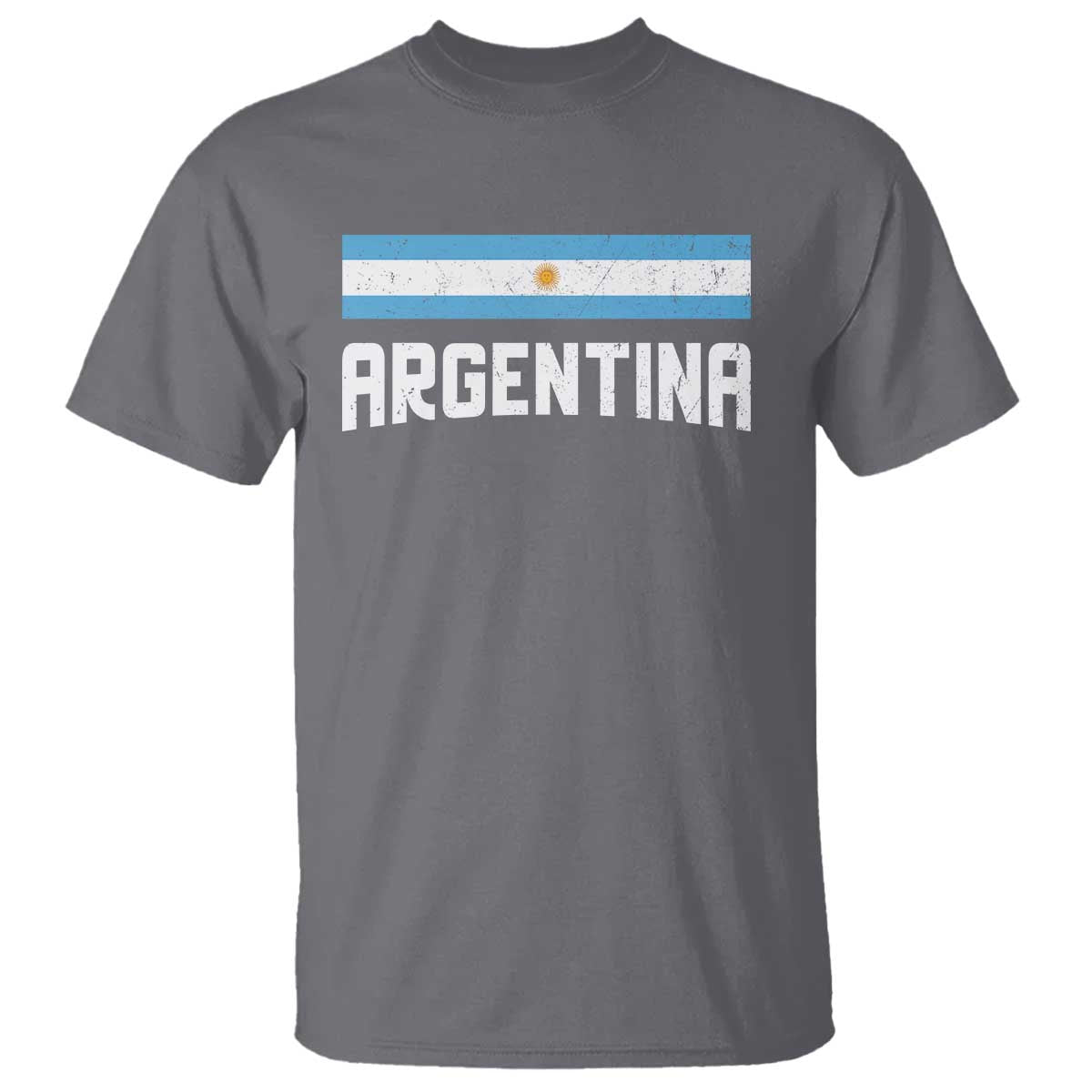 Argentina T Shirt ARG Throwback Retro Vintage Argentine Flag - Wonder Print Shop