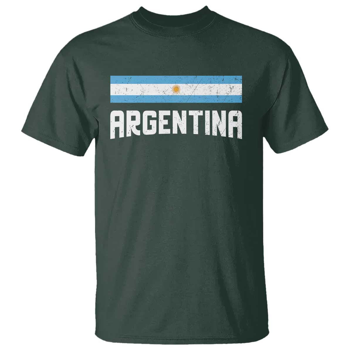 Argentina T Shirt ARG Throwback Retro Vintage Argentine Flag - Wonder Print Shop