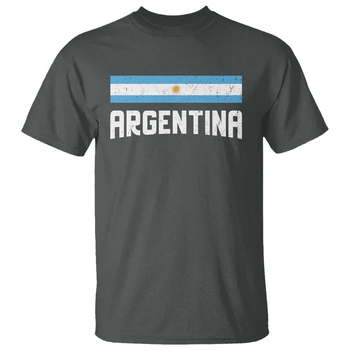 Argentina T Shirt ARG Throwback Retro Vintage Argentine Flag - Wonder Print Shop