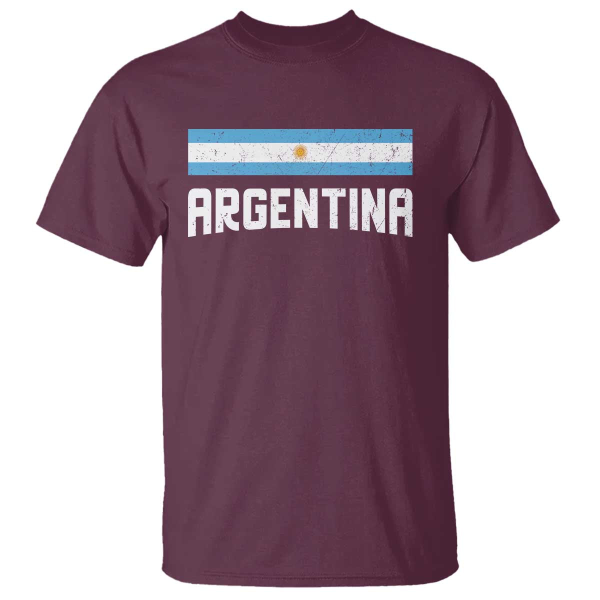Argentina T Shirt ARG Throwback Retro Vintage Argentine Flag - Wonder Print Shop