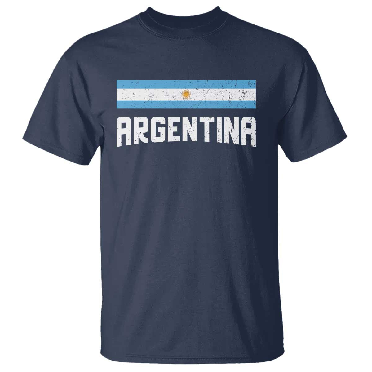 Argentina T Shirt ARG Throwback Retro Vintage Argentine Flag - Wonder Print Shop