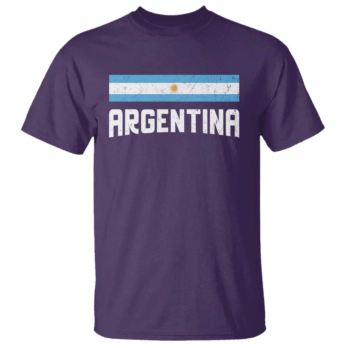 Argentina T Shirt ARG Throwback Retro Vintage Argentine Flag - Wonder Print Shop