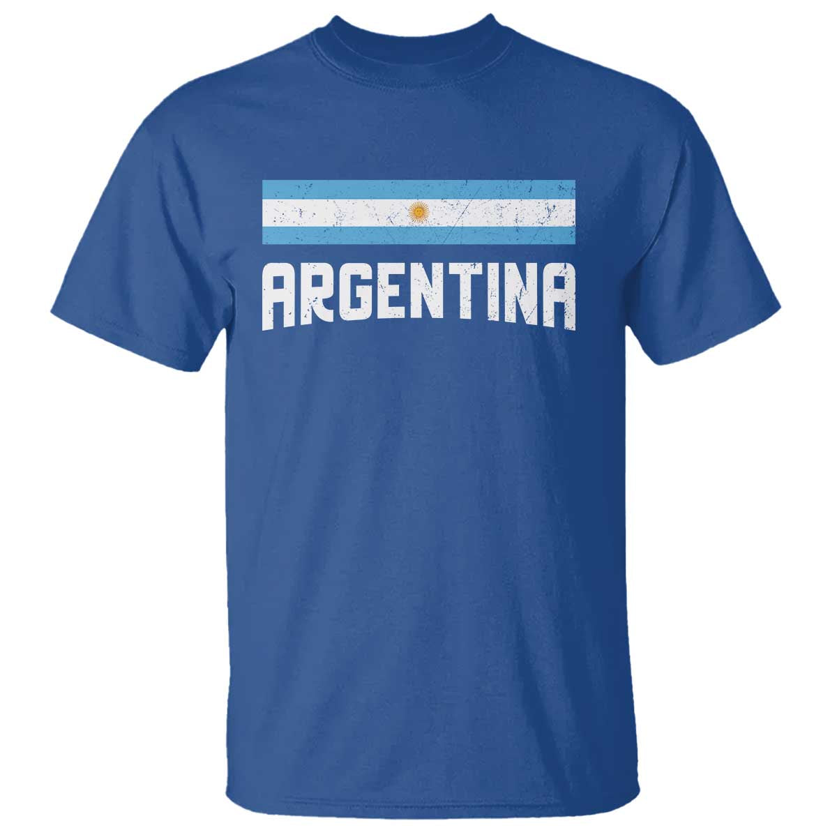 Argentina T Shirt ARG Throwback Retro Vintage Argentine Flag - Wonder Print Shop