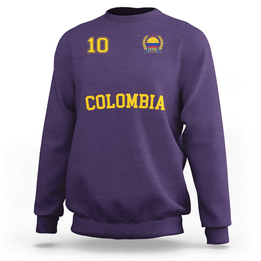 Colombia Football Sweatshirt Number Ten Colombian Flag Jersey Franela Ftbol Soccer - Wonder Print Shop