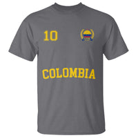 Colombia Football T Shirt Number Ten Colombian Flag Jersey Franela Ftbol Soccer - Wonder Print Shop