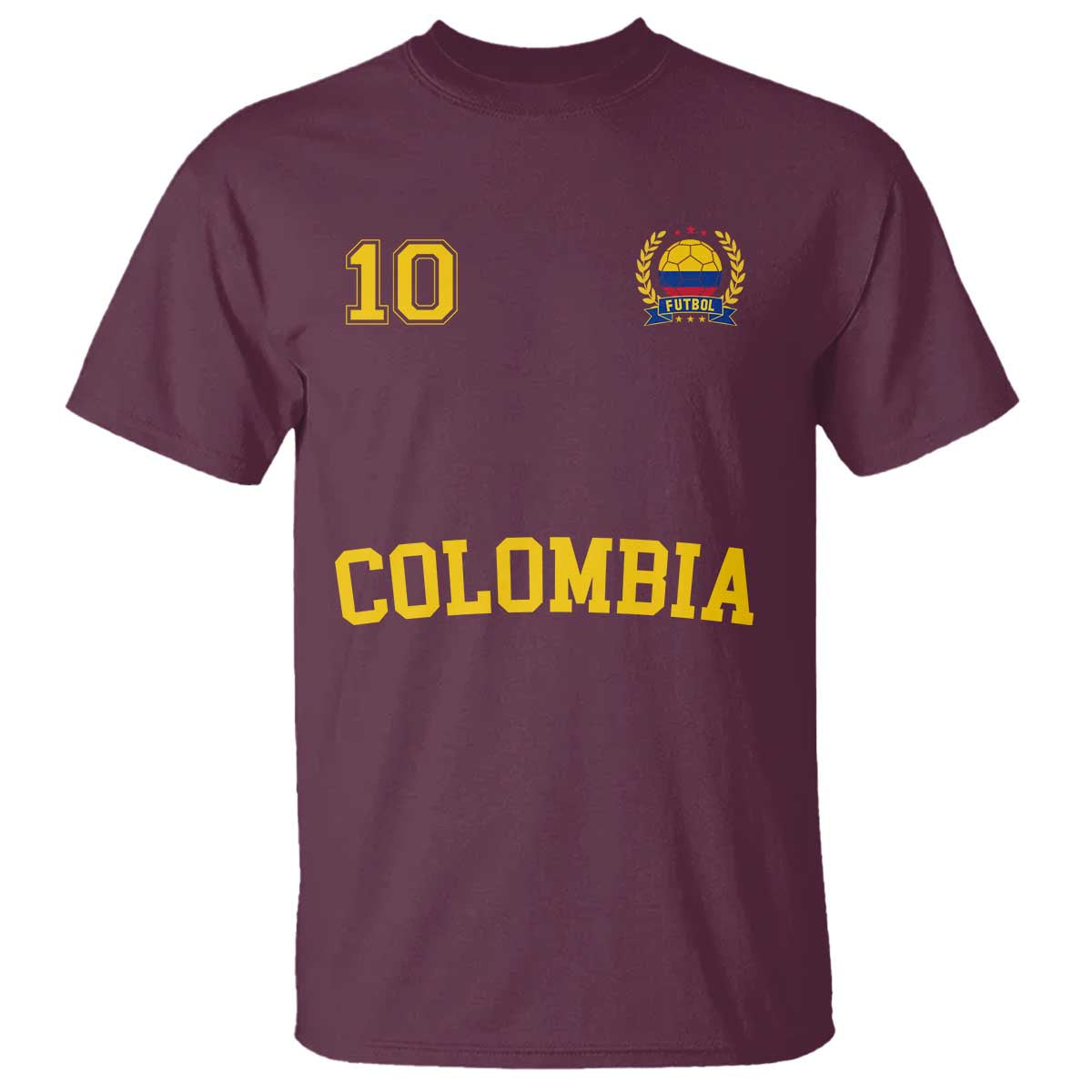Colombia Football T Shirt Number Ten Colombian Flag Jersey Franela Ftbol Soccer - Wonder Print Shop