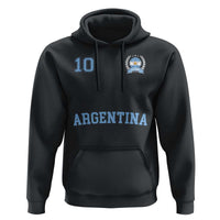 Argentina Football Hoodie Number Ten Argentine Flag Jersey Remera Ftbol Soccer - Wonder Print Shop