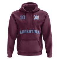 Argentina Football Hoodie Number Ten Argentine Flag Jersey Remera Ftbol Soccer - Wonder Print Shop
