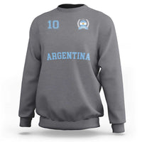 Argentina Football Sweatshirt Number Ten Argentine Flag Jersey Remera Ftbol Soccer - Wonder Print Shop