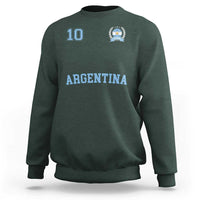 Argentina Football Sweatshirt Number Ten Argentine Flag Jersey Remera Ftbol Soccer - Wonder Print Shop