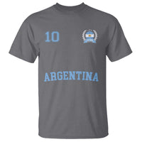 Argentina Football T Shirt Number Ten Argentine Flag Jersey Remera Ftbol Soccer - Wonder Print Shop