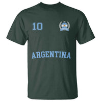 Argentina Football T Shirt Number Ten Argentine Flag Jersey Remera Ftbol Soccer - Wonder Print Shop