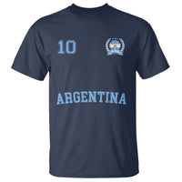 Argentina Football T Shirt Number Ten Argentine Flag Jersey Remera Ftbol Soccer - Wonder Print Shop