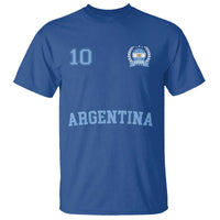 Argentina Football T Shirt Number Ten Argentine Flag Jersey Remera Ftbol Soccer - Wonder Print Shop