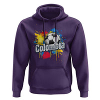 Colombia Football Hoodie Colombian Flag Ftbol Lover - Wonder Print Shop