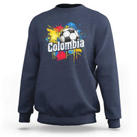 Colombia Football Sweatshirt Colombian Flag Ftbol Lover - Wonder Print Shop