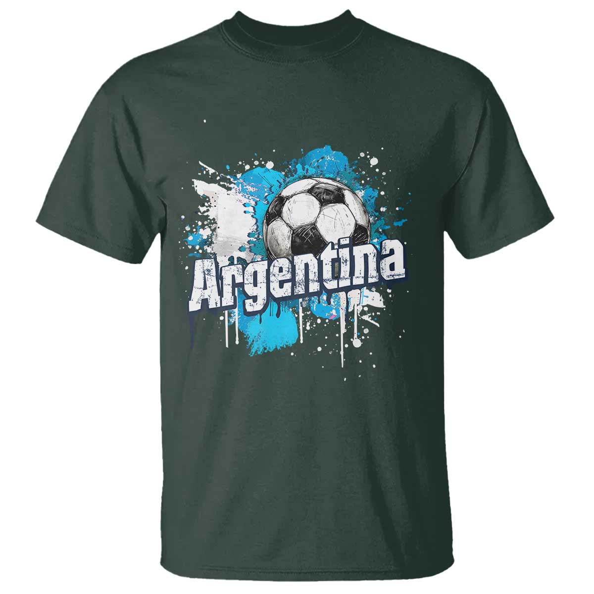 Argentina Football T Shirt Argentine Flag Ftbol Lover - Wonder Print Shop