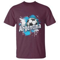 Argentina Football T Shirt Argentine Flag Ftbol Lover - Wonder Print Shop