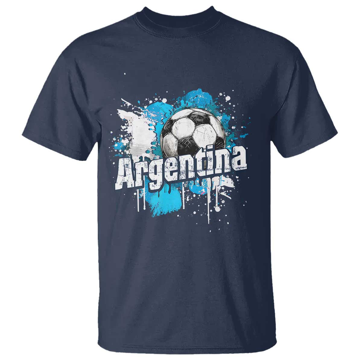 Argentina Football T Shirt Argentine Flag Ftbol Lover - Wonder Print Shop
