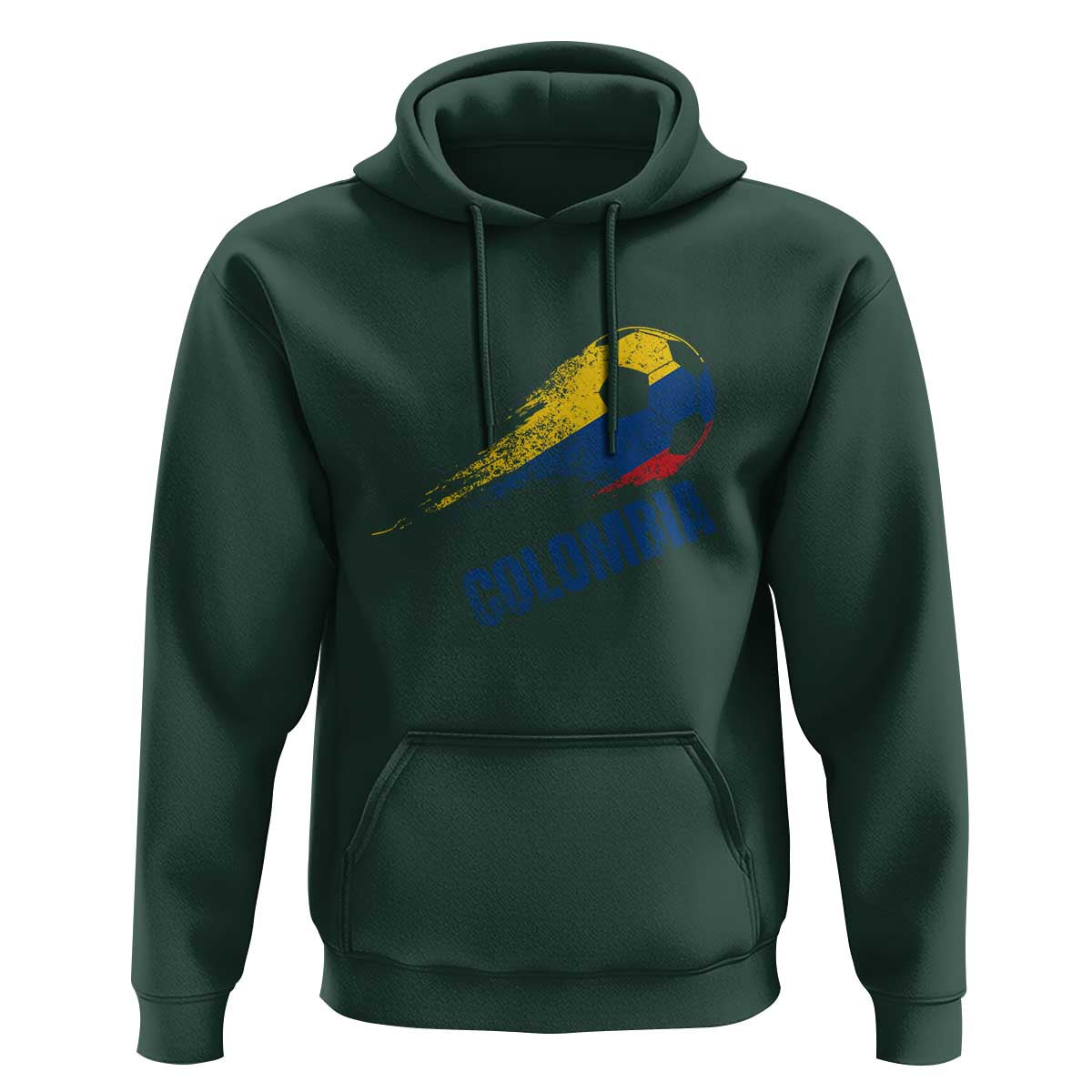Colombia Football Hoodie Colombian Flag Futbol Soccer Lover - Wonder Print Shop