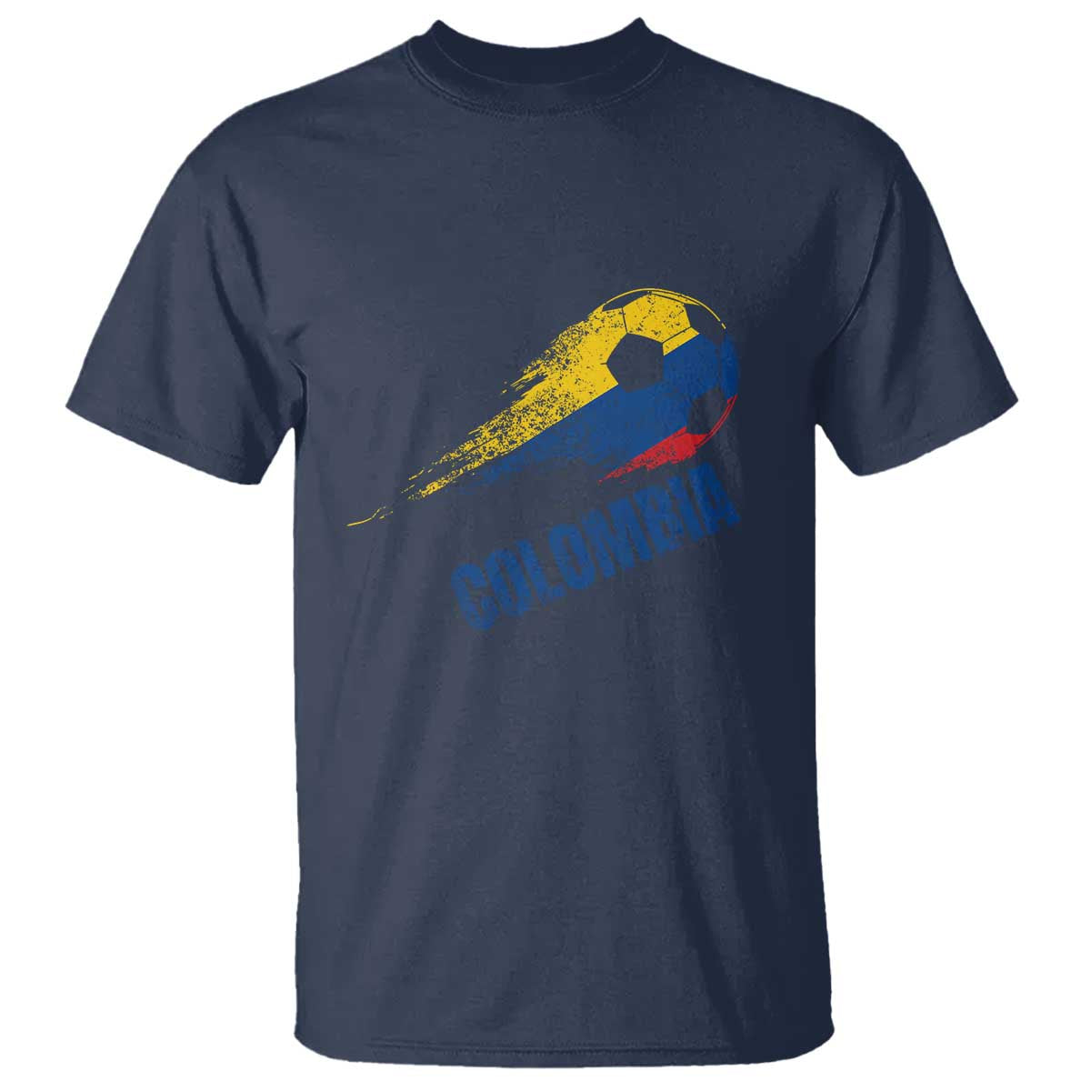 Colombia Football T Shirt Colombian Flag Futbol Soccer Lover - Wonder Print Shop