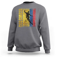 Colombia Football Sweatshirt Futbol Player Kick Soccer Lover Colombian Flag - Wonder Print Shop