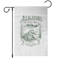 Alligators for Human Rights Garden Flag Save Everglades Alcatraz - Wonder Print Shop